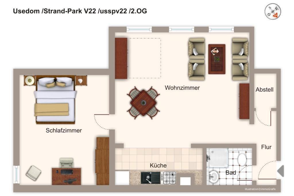 Strand-Park Strand-Park V22 Heringsdorf  Eksteriør billede